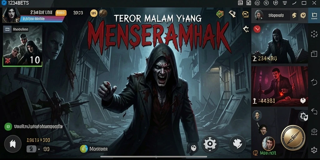 Gameplay menyeramkan di 1234BETS yang penuh dengan kengerian.