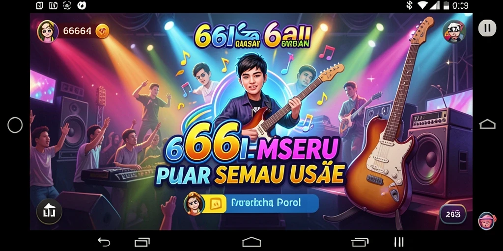Tangkapan layar gameplay <strong>666I</strong> menampilkan keseruan bermain musik.