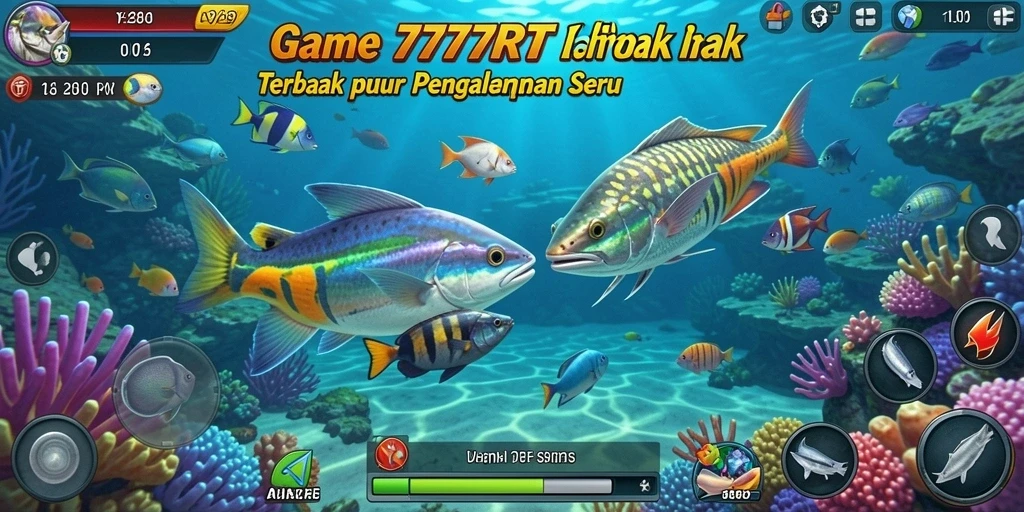 Screenshot gameplay Tembak Ikan yang seru dan penuh warna.