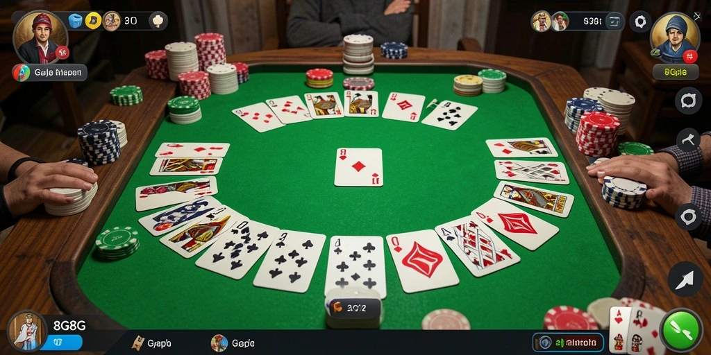 Gameplay seru dalam 8G8G, pertempuran strategi Gaple.