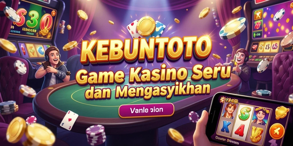 Tampilan gameplay KEBUNTOTO yang menarik dengan berbagai permainan Kasino.