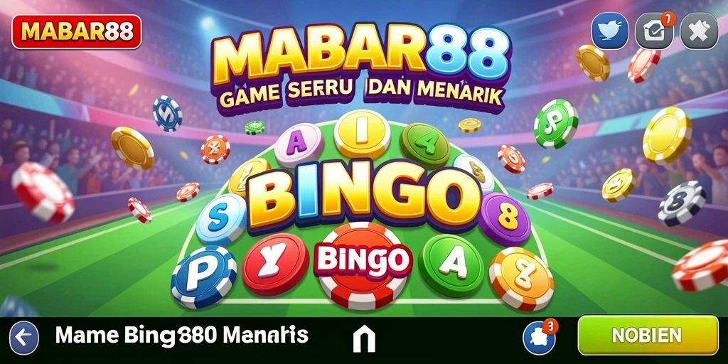 Tampilan gameplay seru dalam MABAR88 Bingo.