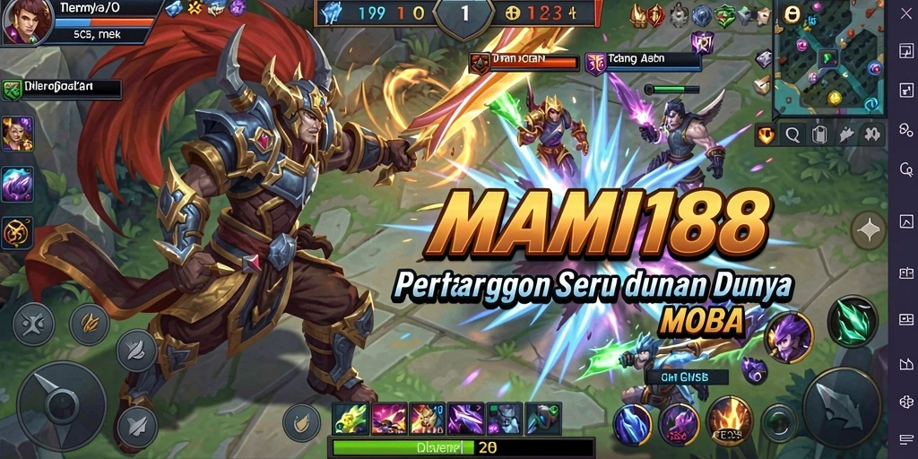 Gameplay seru MAMI188 dalam pertarungan tim dinamis.