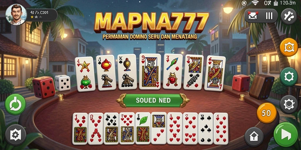 Screenshot gameplay <strong>MAPNA777</strong> yang menampilkan aksi seru dalam permainan domino.