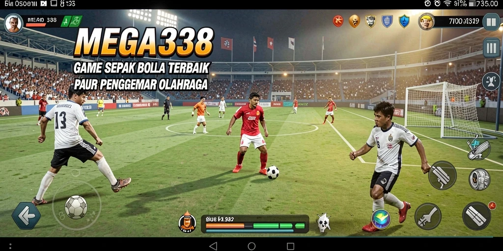 Tampilan dinamis permainan sepak bola di MEGA338.