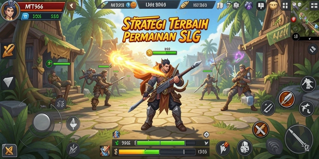 Tampilan menarik dari gameplay strategis MT966 yang seru dan menantang.