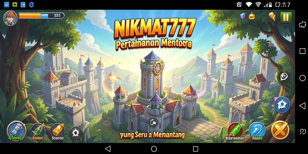 Gameplay menara pertahanan yang menantang dan seru dalam NIKMAT777.