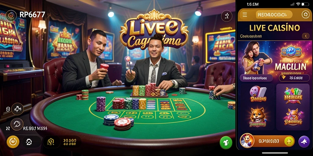 Gameplay seru dan interaktif di RP6677 Live Casino.
