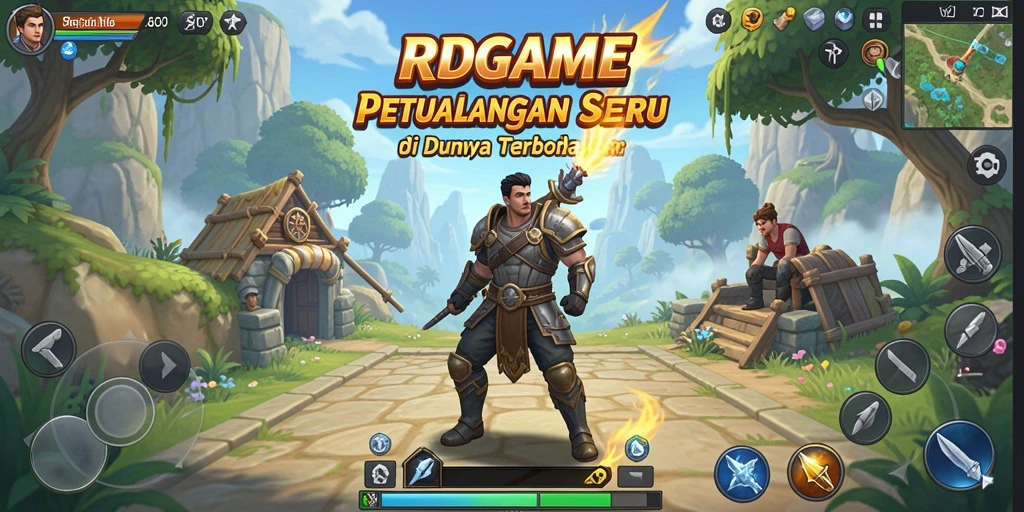 Tampilan gameplay RPGAME yang mendebarkan di dunia terbuka.