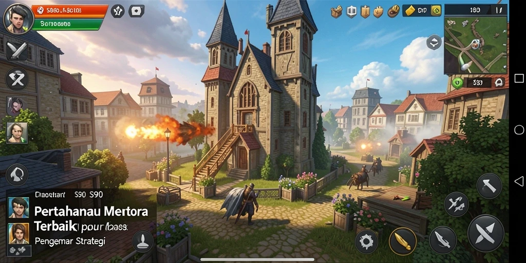 Skrinsut gameplay S80 menampilkan aksi seru dalam pertahanan menara.