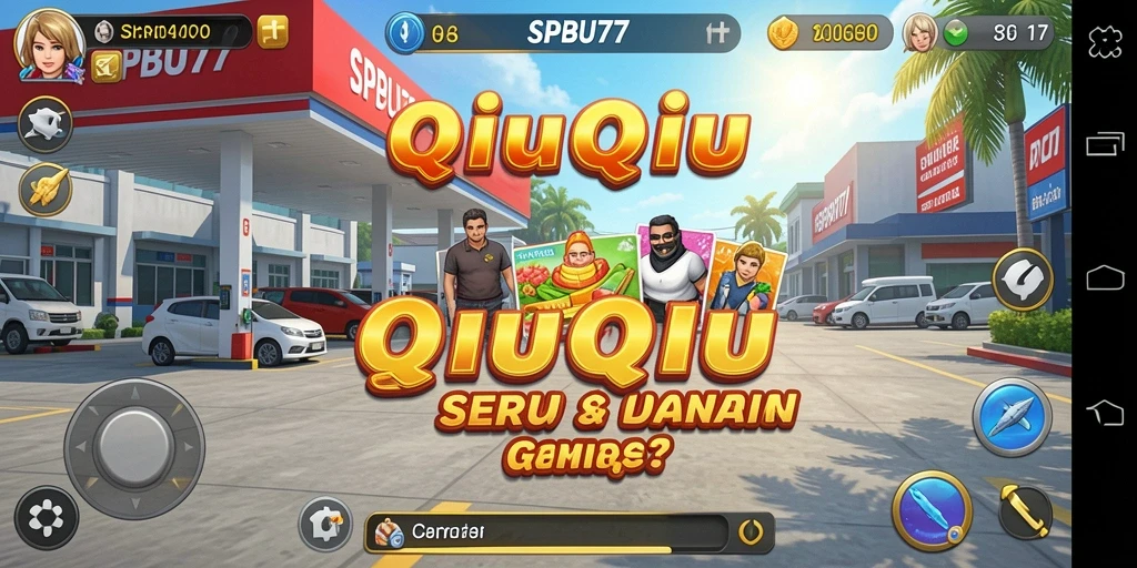 Tampilan gameplay SPBU77 yang menarik dalam QiuQiu.