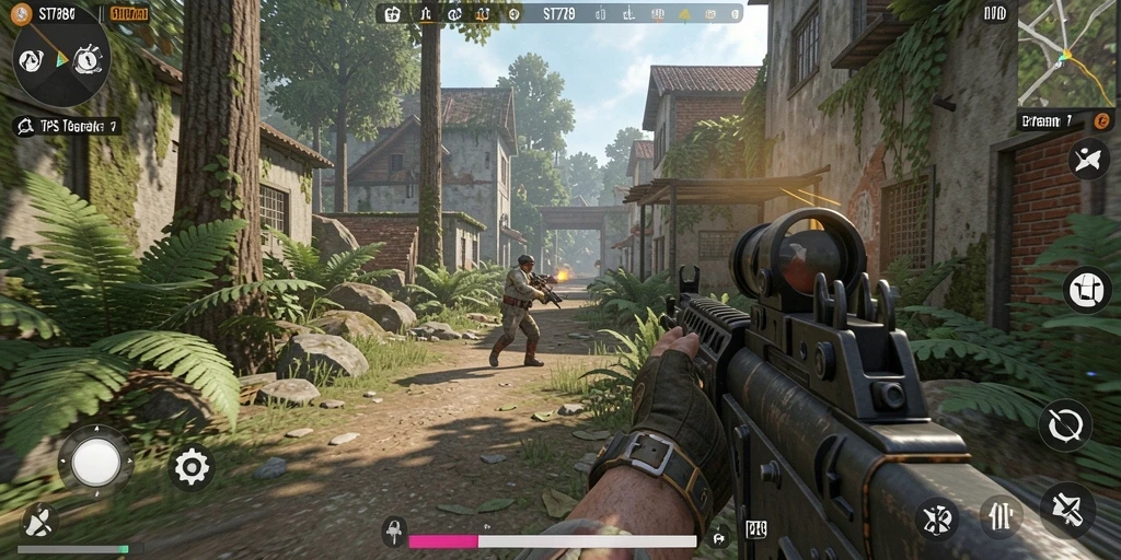 Tampilan gameplay ST789 yang intens dan penuh aksi.