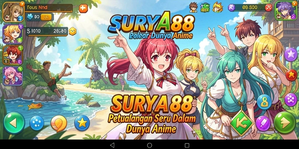 Tampilan gameplay SURYA88 yang menarik dan penuh warna.