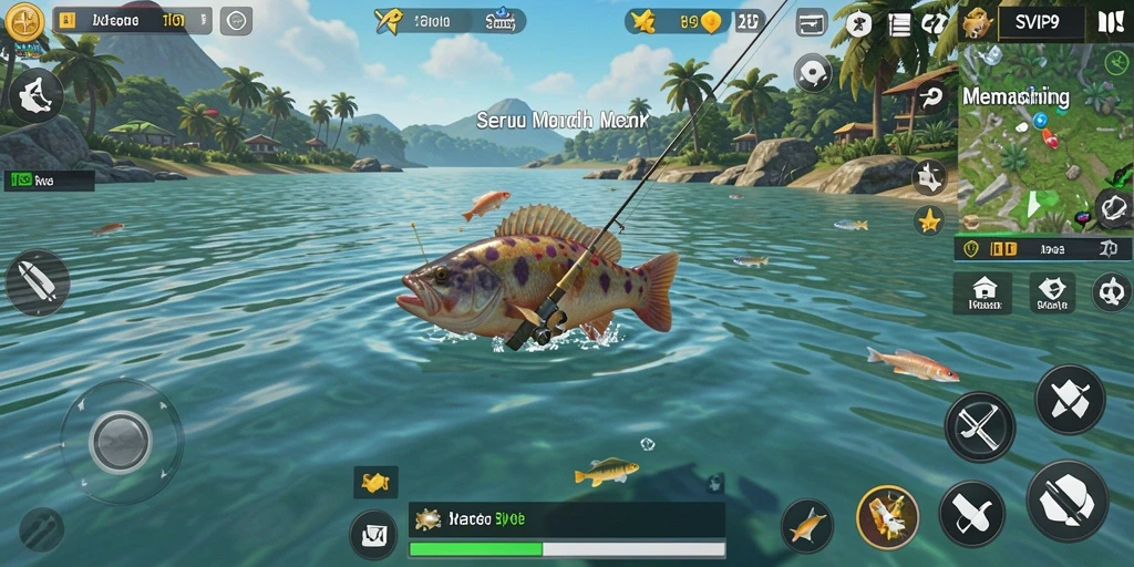 Tangkapan ikan spektakuler dalam gameplay SVIP9 yang mengasyikkan.