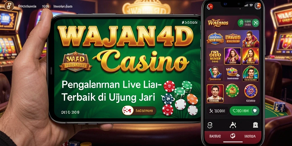 Tampilan gameplay menarik dan mendebarkan di WAJAN4D Live Casino.