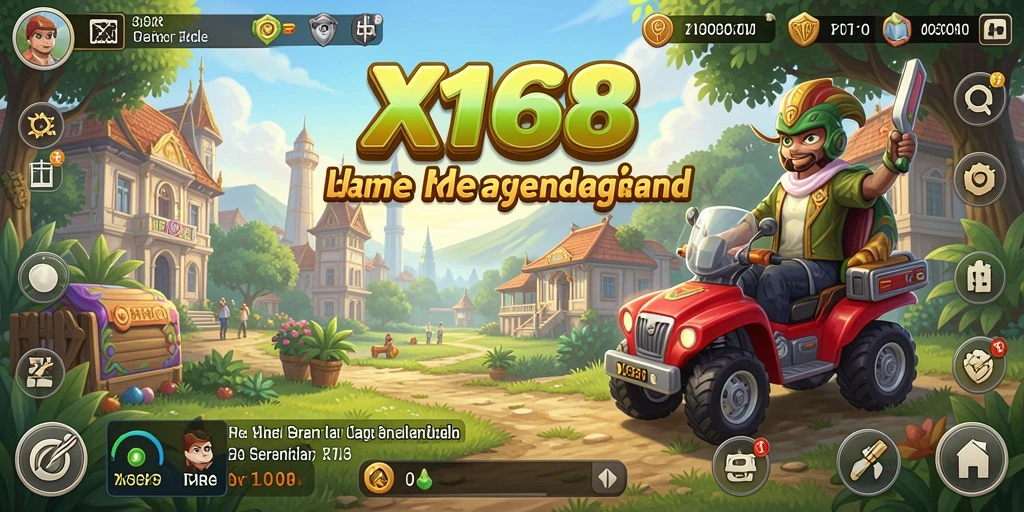 Tampilan gameplay X168 dengan mekanisme Idle yang menarik.